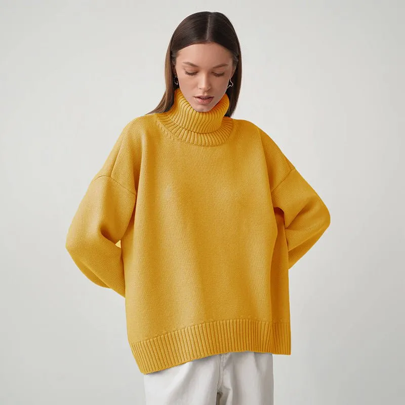 Classic Versatile Turtleneck Pullover Sweater (MS055)