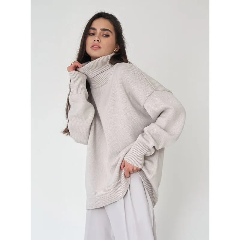 Classic Versatile Turtleneck Pullover Sweater (MS055)