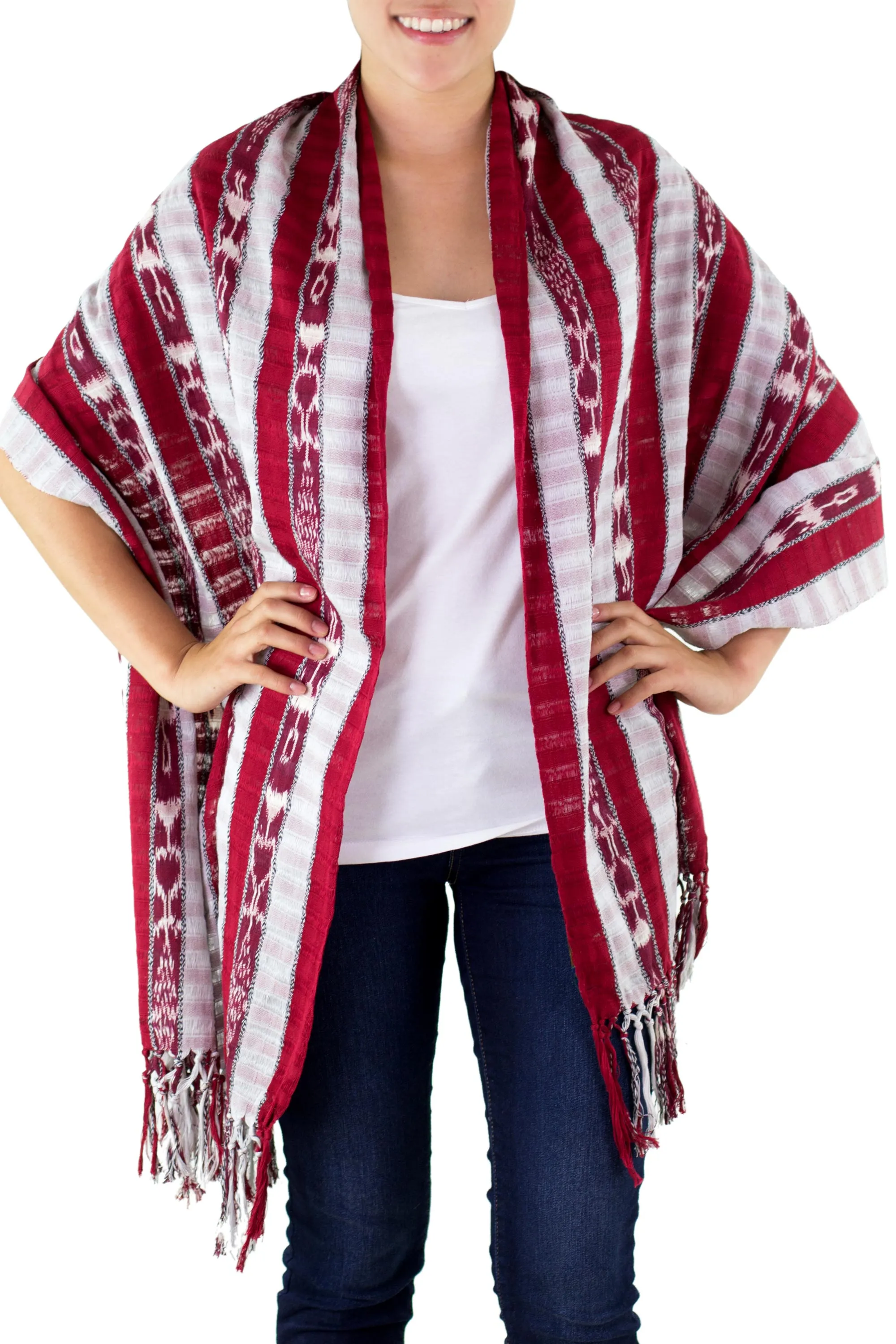 Cotton shawl - Tradition | NOVICA