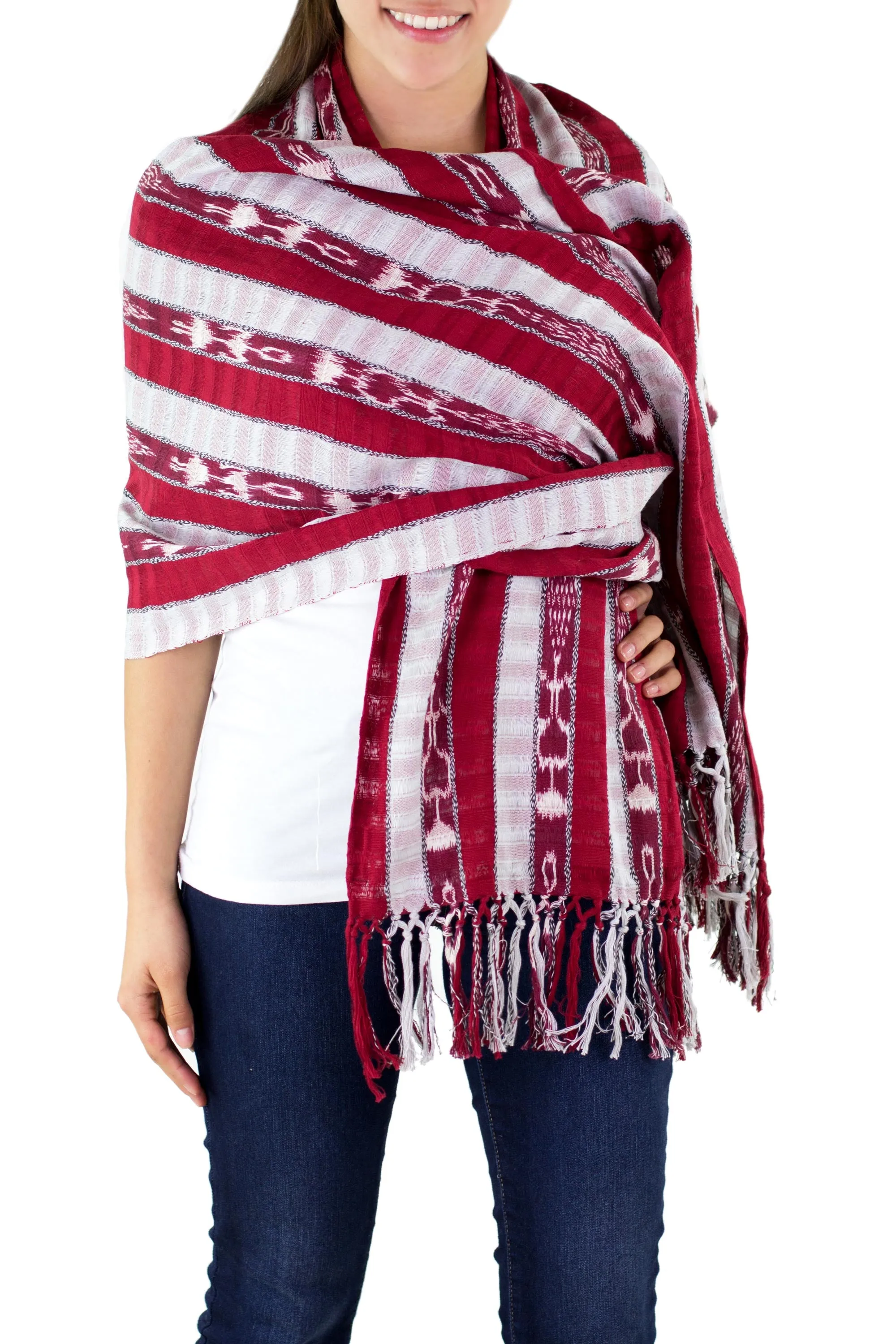 Cotton shawl - Tradition | NOVICA