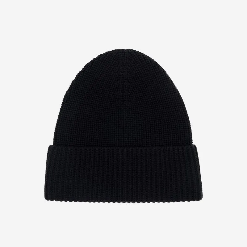 Cotton Watch Cap Beanie - Black