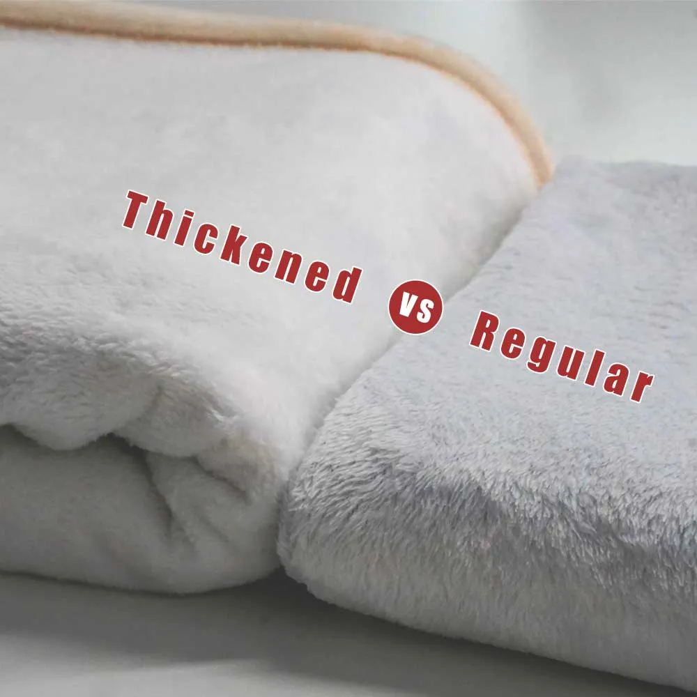 Custom 10 Photos Blanket Personalized Fleece Half Heart Blankets