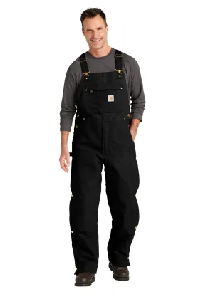 Custom Embroidered - Carhartt® Short Firm Duck Insulated Bib Overalls CTS104393