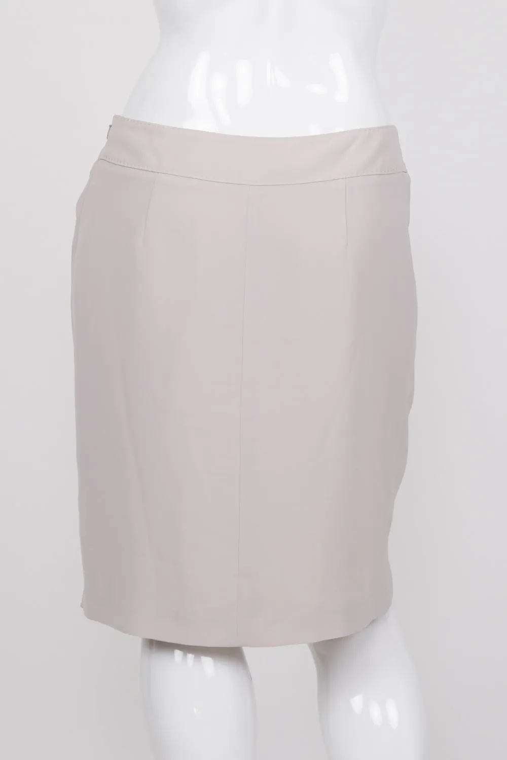 David Lawrence Beige Pleated Front Skirt 14