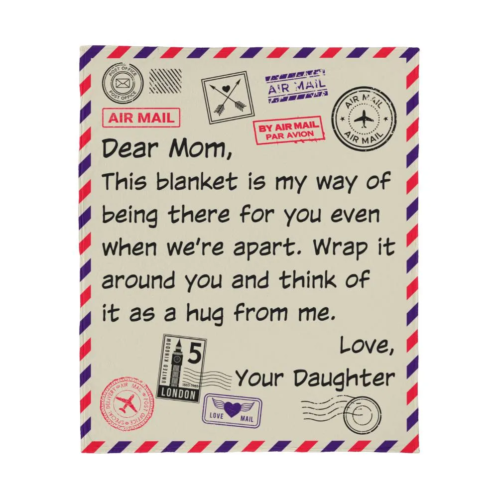 Dear Mom Postal Blanket (50X60)