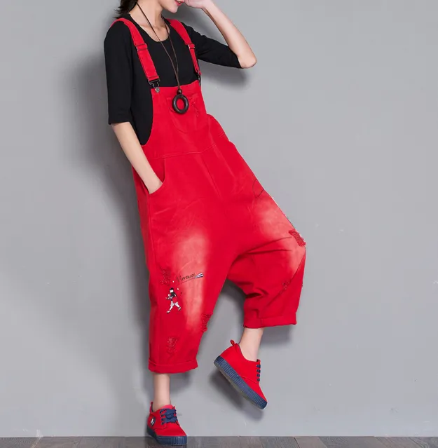 Denim Casual Spring Denim Overall Women Jumpsuits QY4