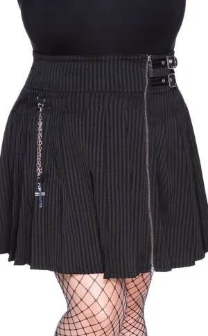 Devil in Disguise Skirt | Pinstripe