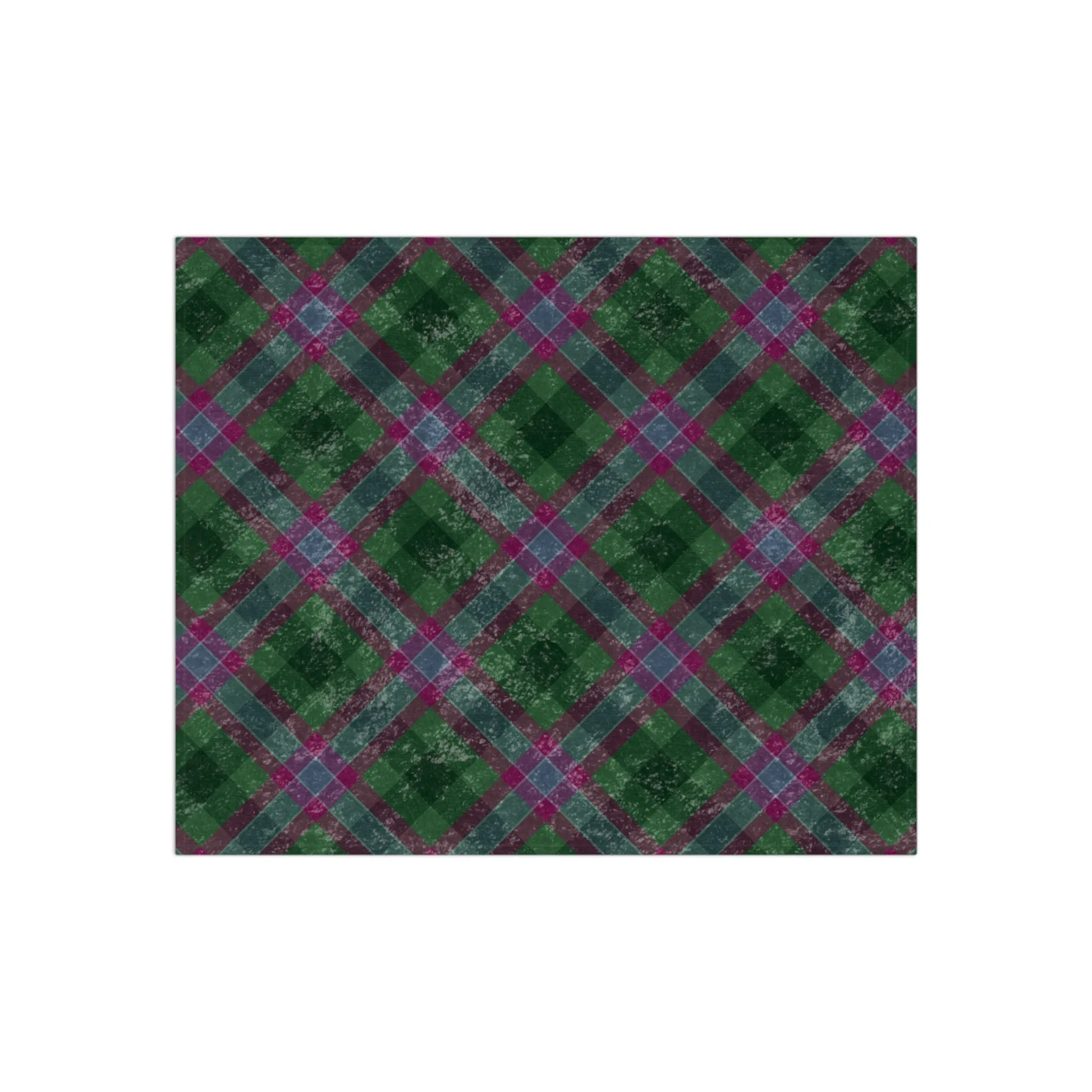 Dunans Rising Tartan Crushed Velvet Blanket