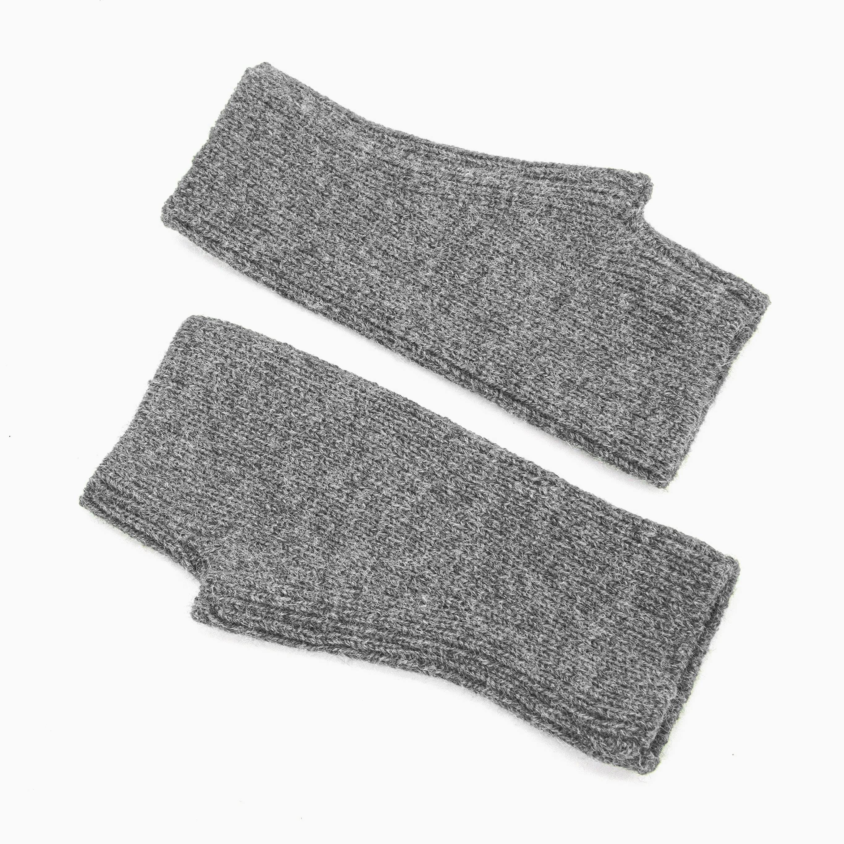 Dylan Wrist Warmers - Dark Grey, Knitted