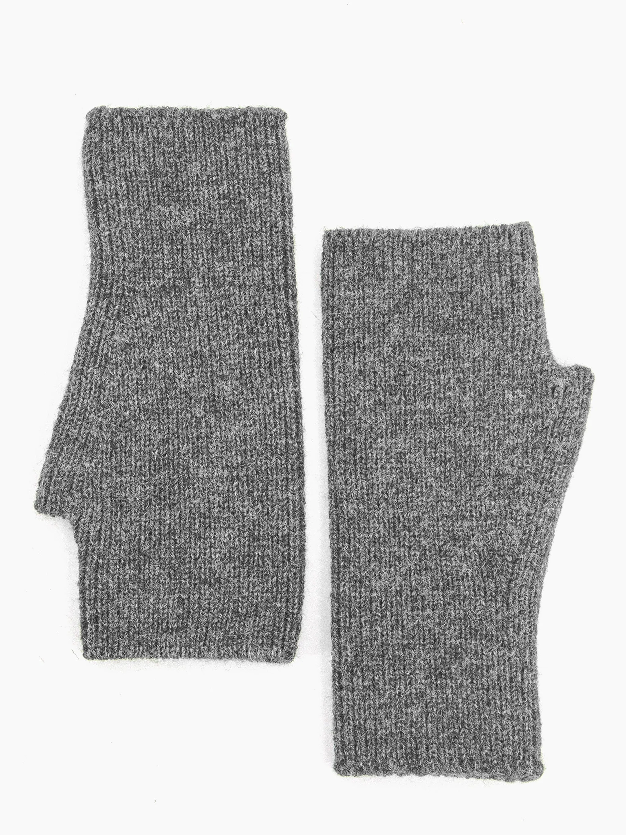 Dylan Wrist Warmers - Dark Grey, Knitted