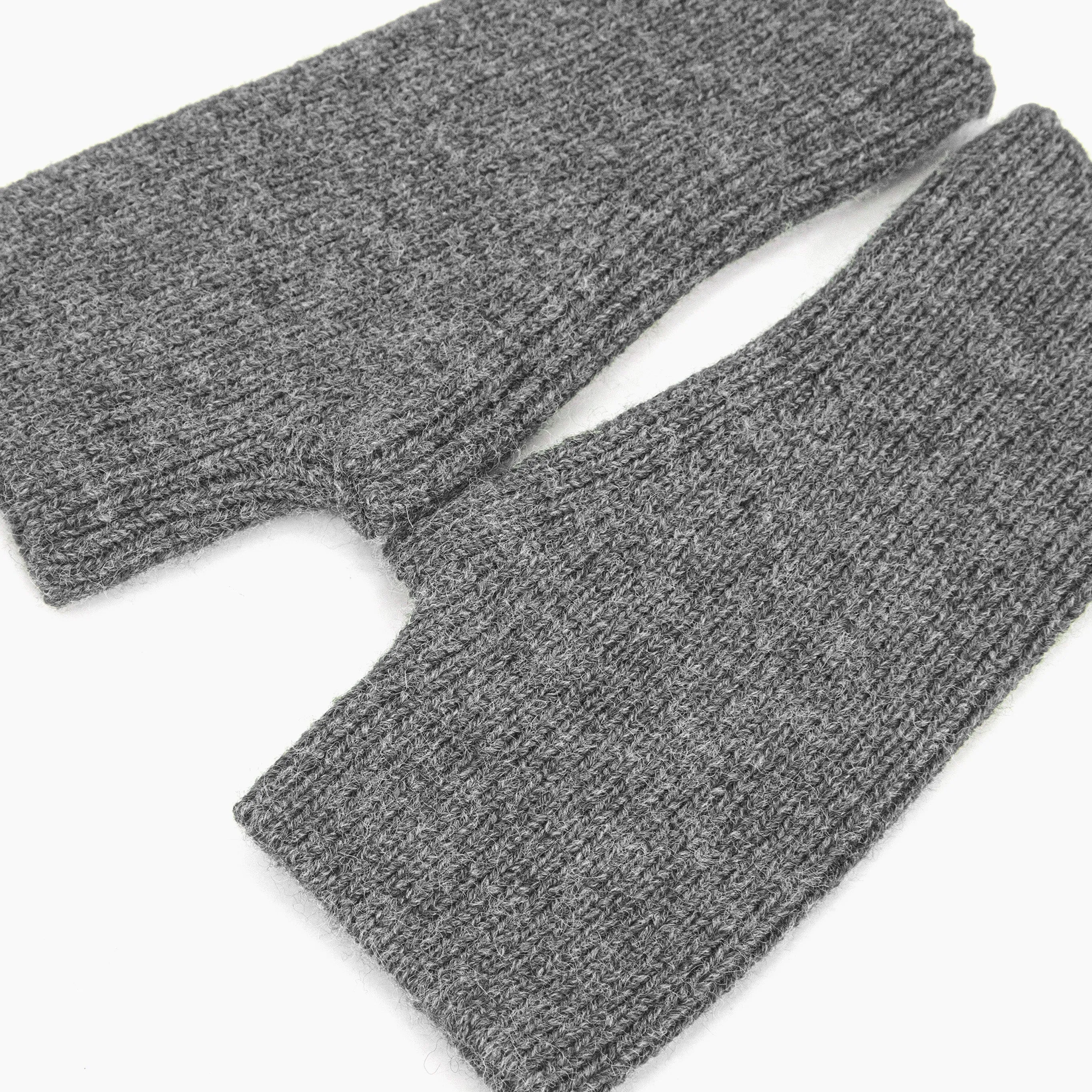 Dylan Wrist Warmers - Dark Grey, Knitted