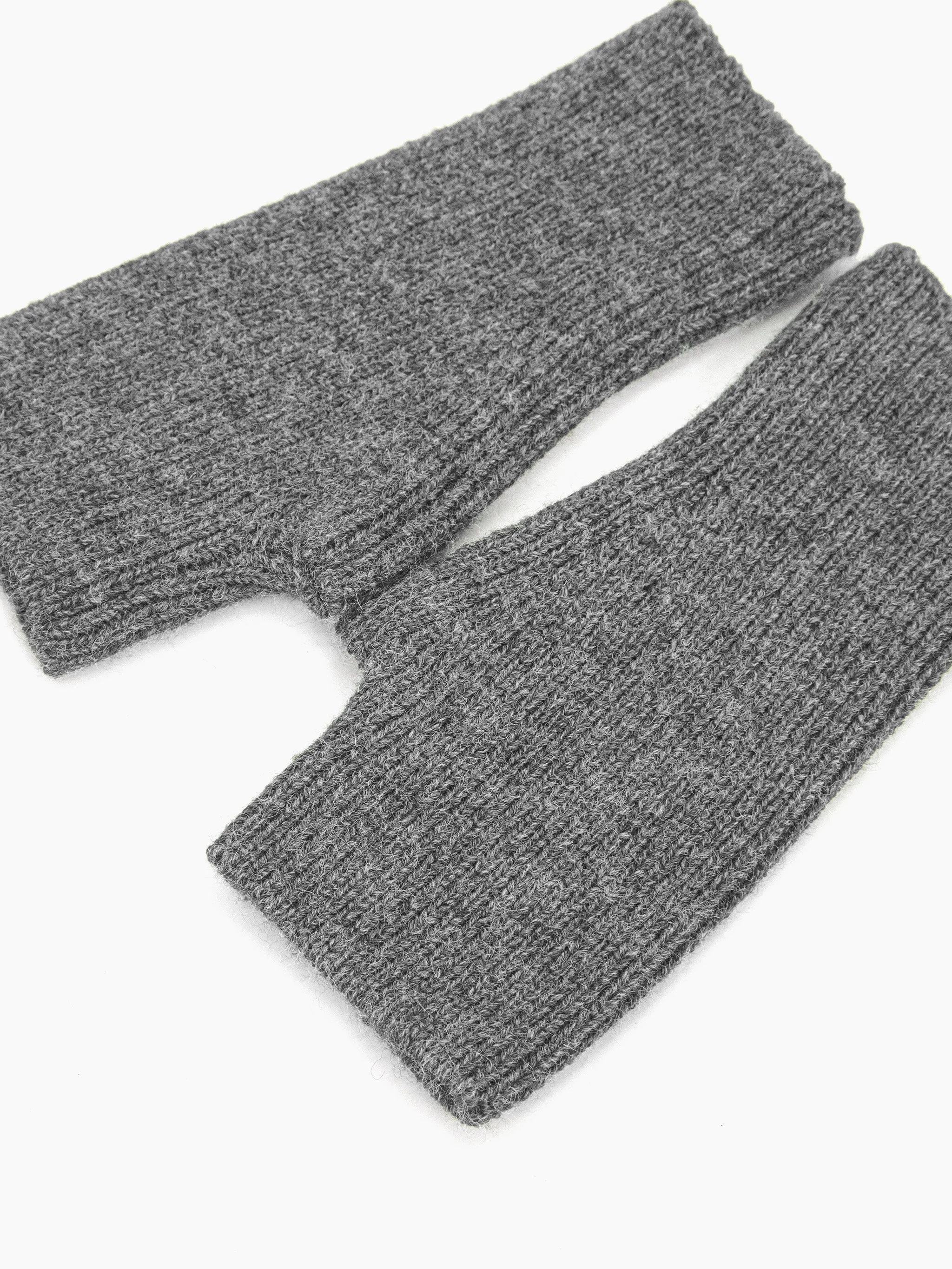 Dylan Wrist Warmers - Dark Grey, Knitted