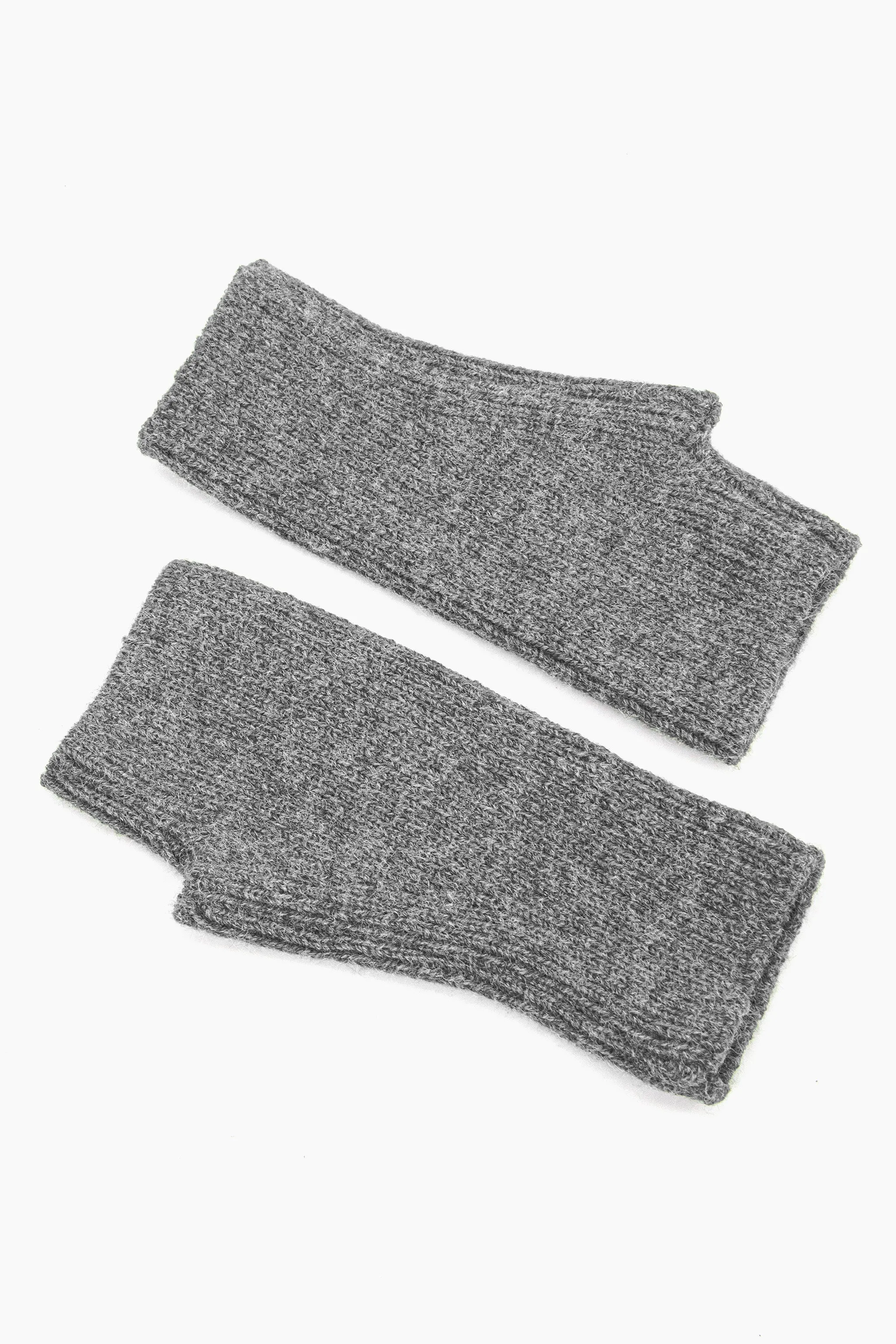 Dylan Wrist Warmers - Dark Grey, Knitted