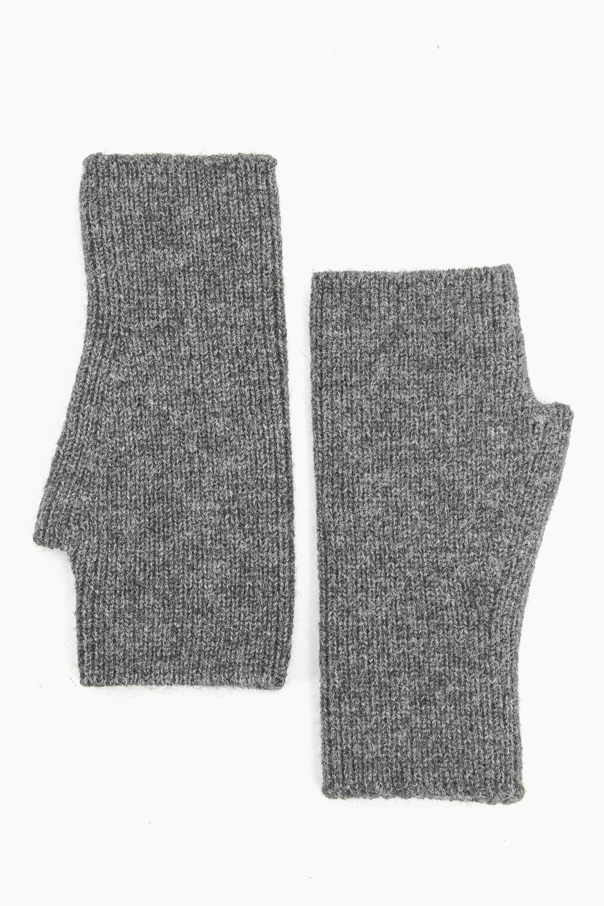 Dylan Wrist Warmers - Dark Grey, Knitted