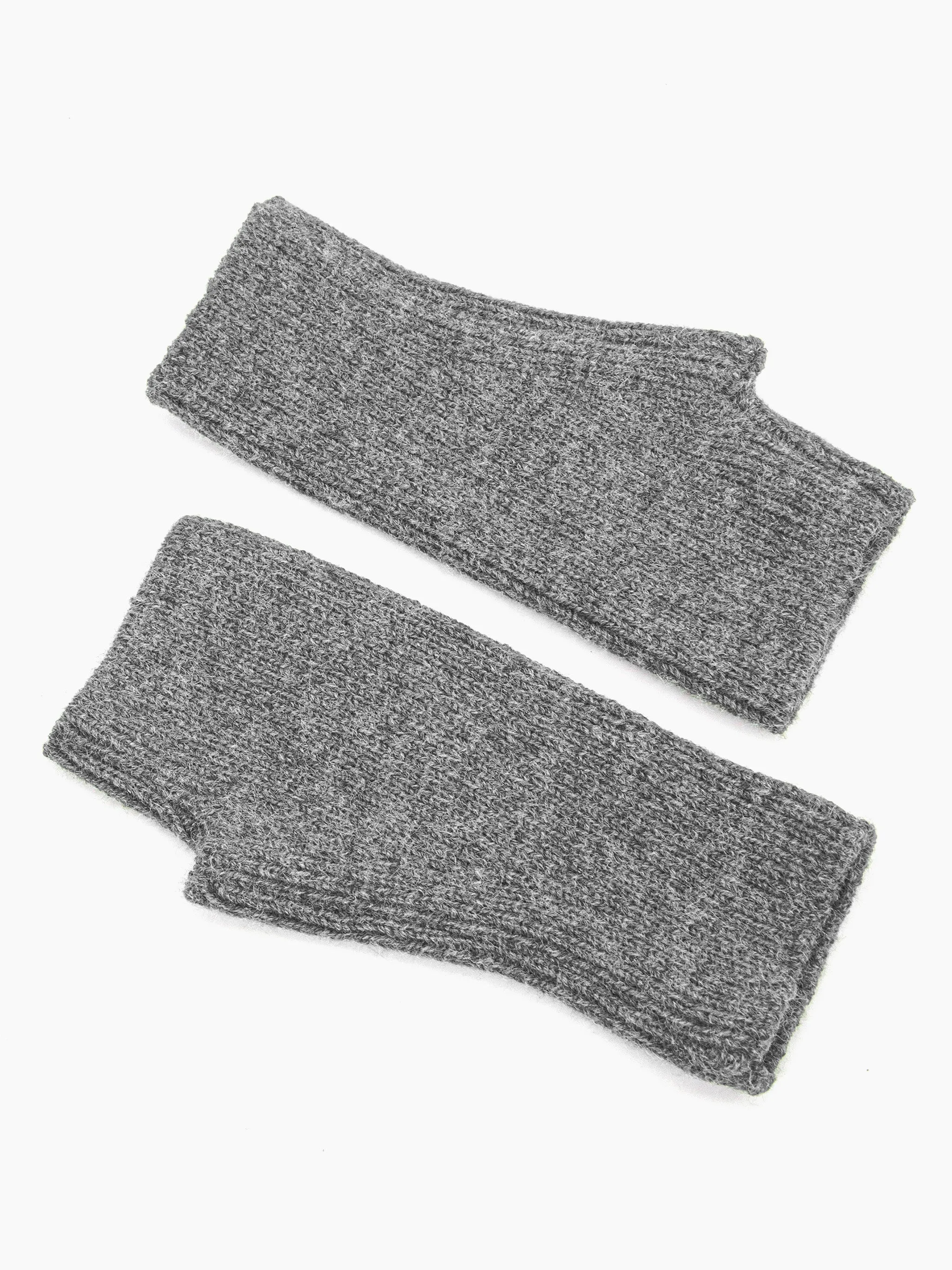 Dylan Wrist Warmers - Dark Grey, Knitted