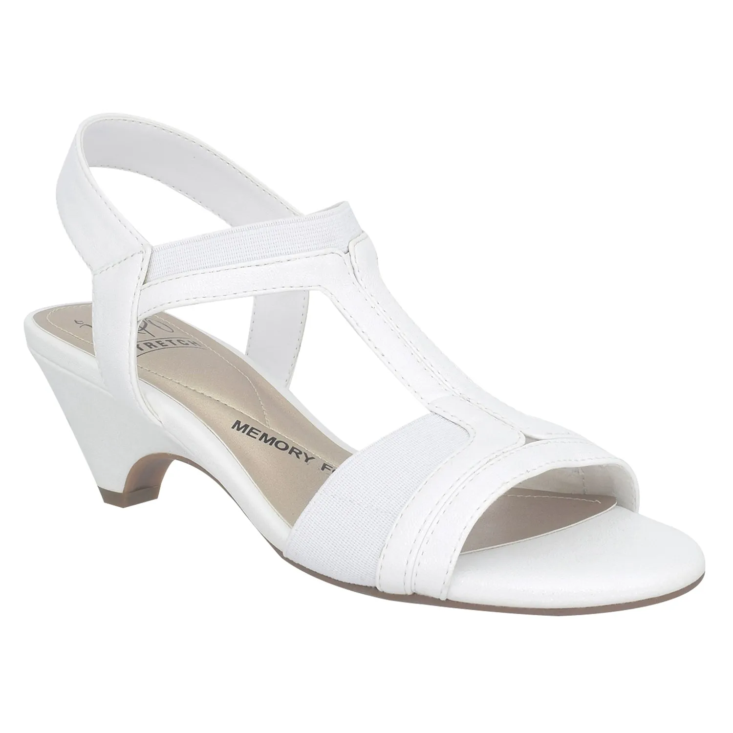 Eara Stretch Dress Sandal with Memory Foam