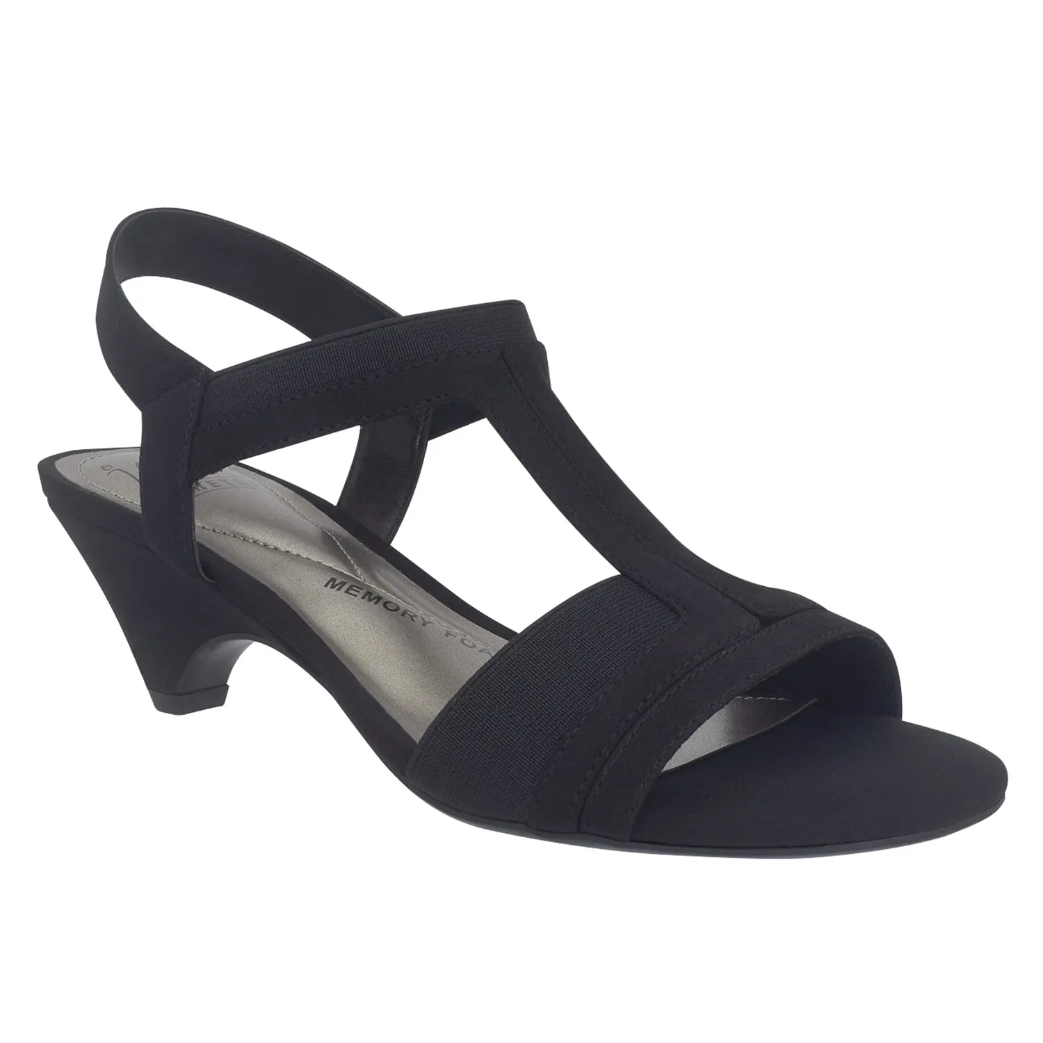 Eara Stretch Dress Sandal with Memory Foam