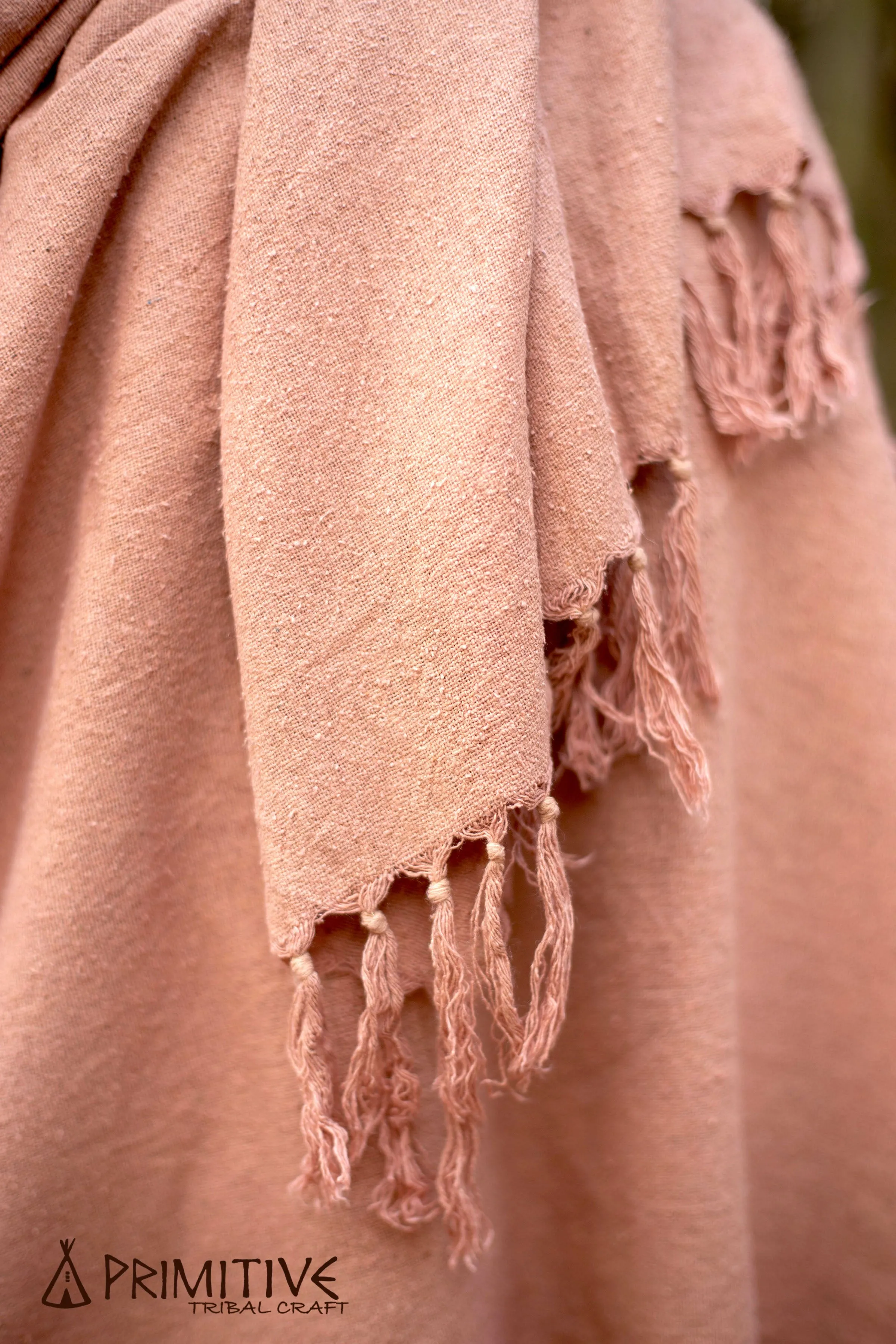 Earthy Raw Silk Shawl ๑⋙ Handwoven ⋘⋙