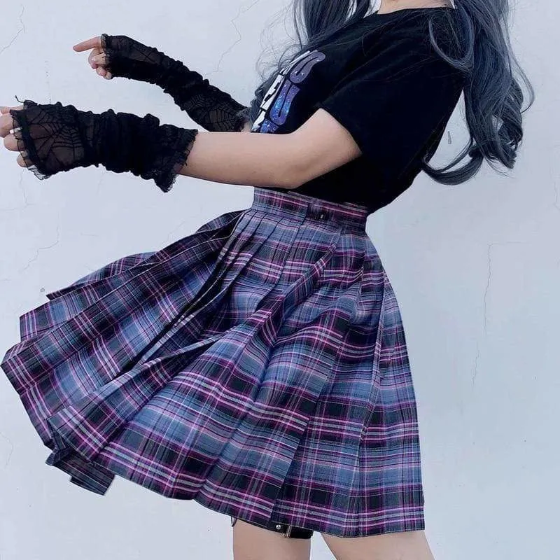 Electric Plaid Skirt (17 Colors)