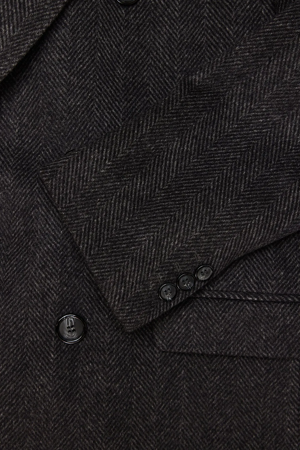 Elroy - Charcoal Double Breasted Overcoat