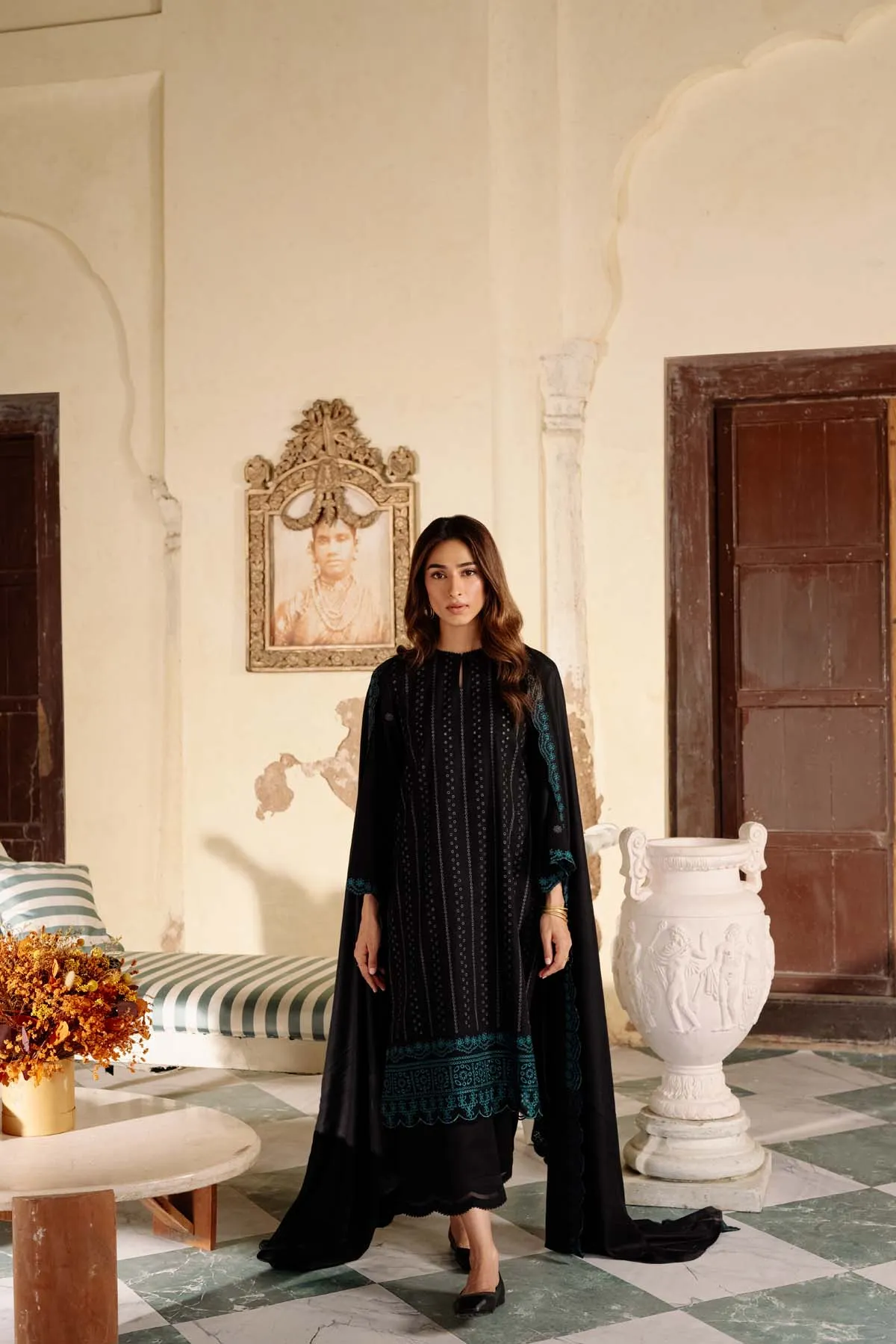 Embroidered Khaddar 3 Piece