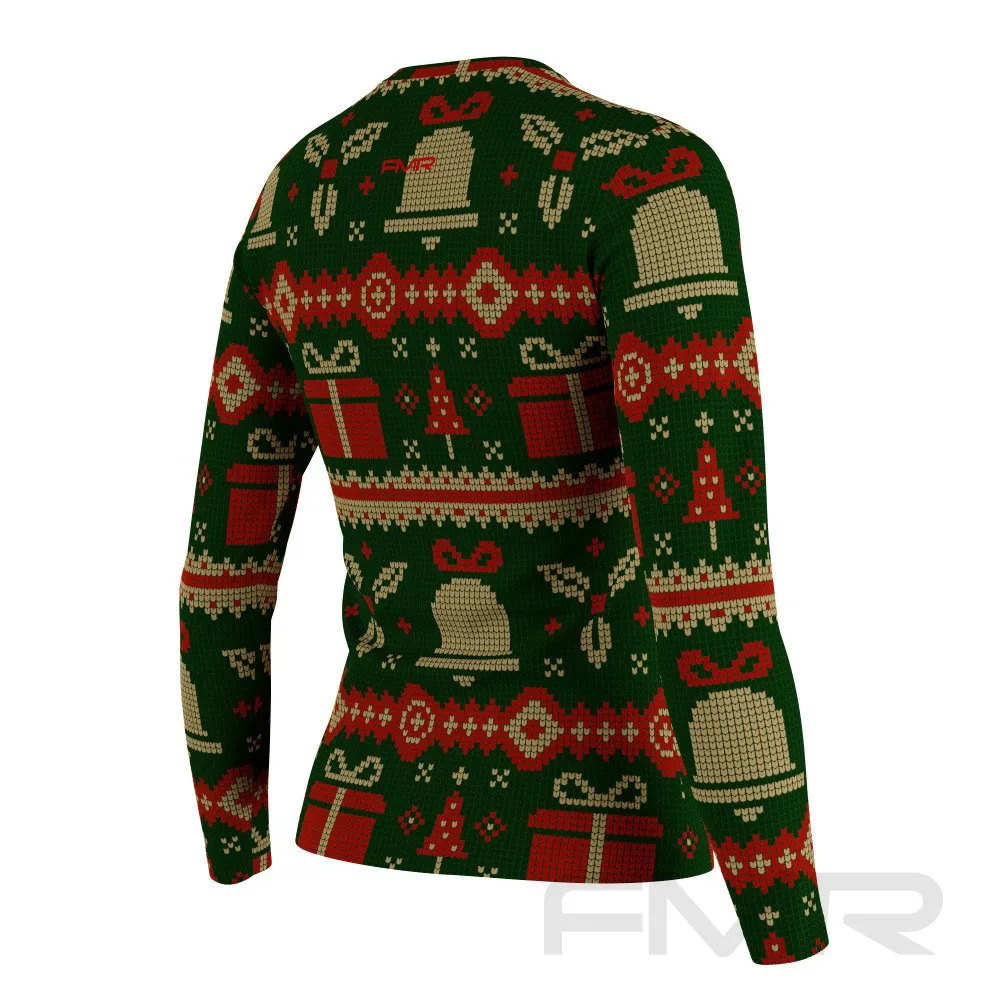 FMR Women's Green Ugly Sweater Long Sleeve Shirt