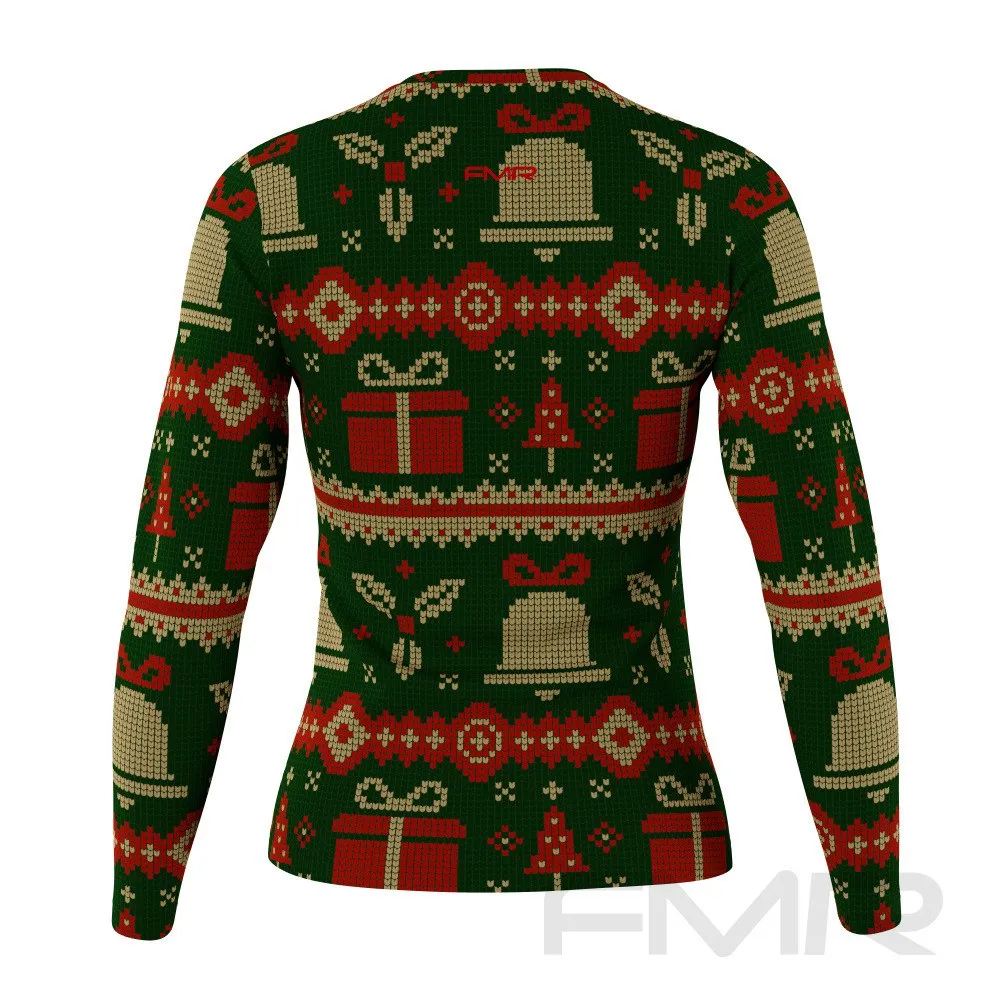 FMR Women's Green Ugly Sweater Long Sleeve Shirt