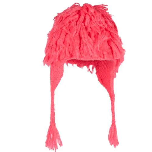 Fringed Kids Earflap Beanie Hat