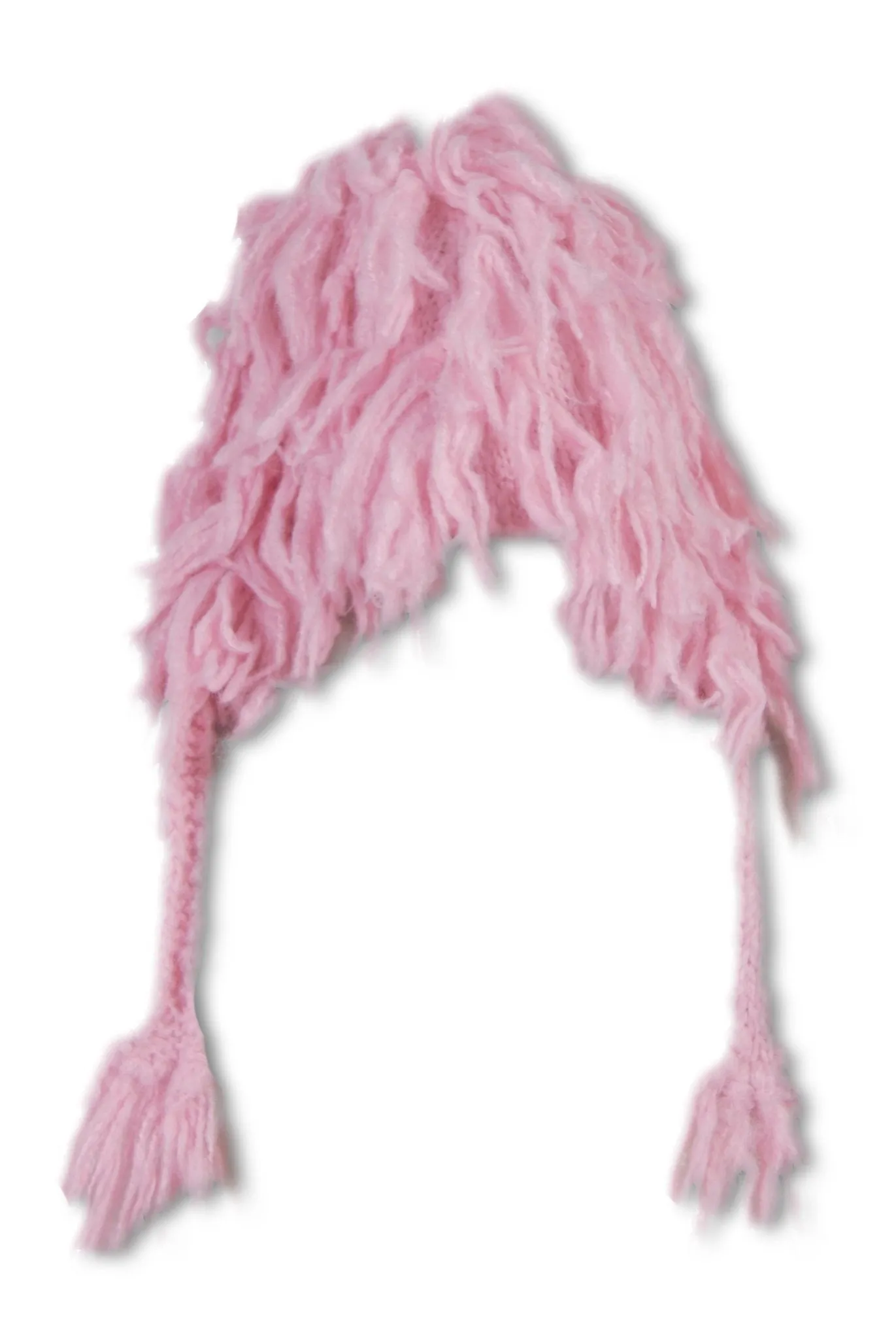 Fringed Kids Earflap Beanie Hat