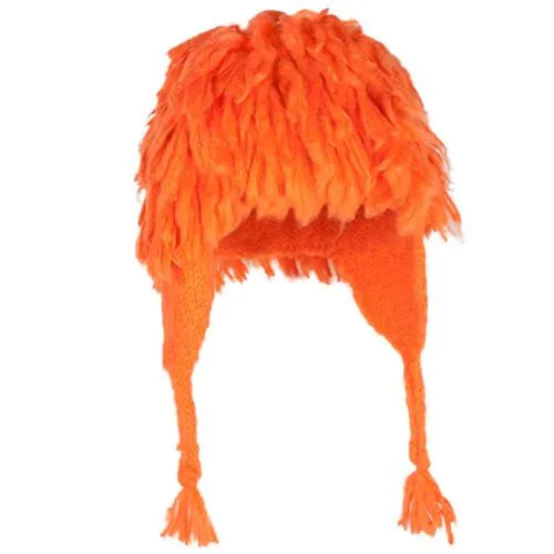 Fringed Kids Earflap Beanie Hat