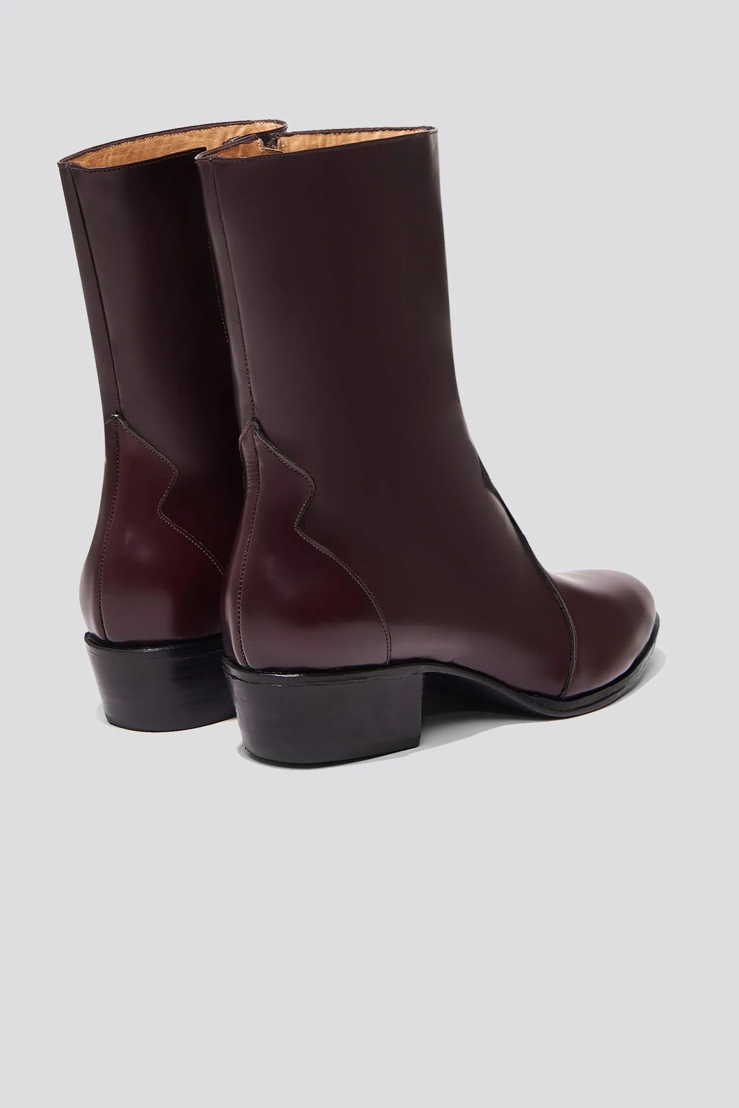 Guada Western Boot in Tannat