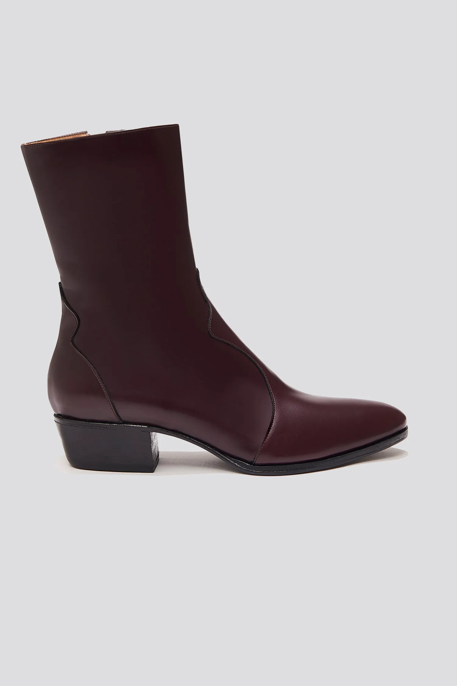 Guada Western Boot in Tannat