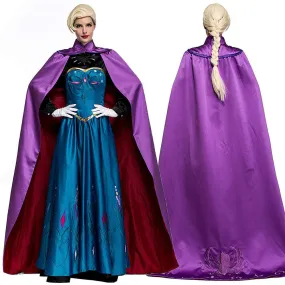 Halloween Adult Snow Queen Anna Cosplay Costume Dress