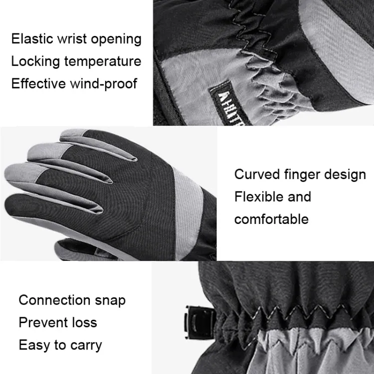 HLINTRANGE 061 Skiing Warm Gloves Sports Riding Waterproof Touch Screen Gloves, Size: XL(Thicker)