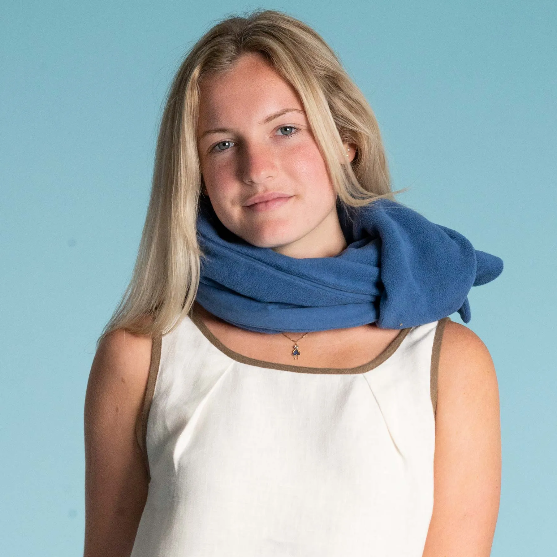 HURON Reversible 100% Organic Cotton Fleece - Jersey Scarf (Unisex)