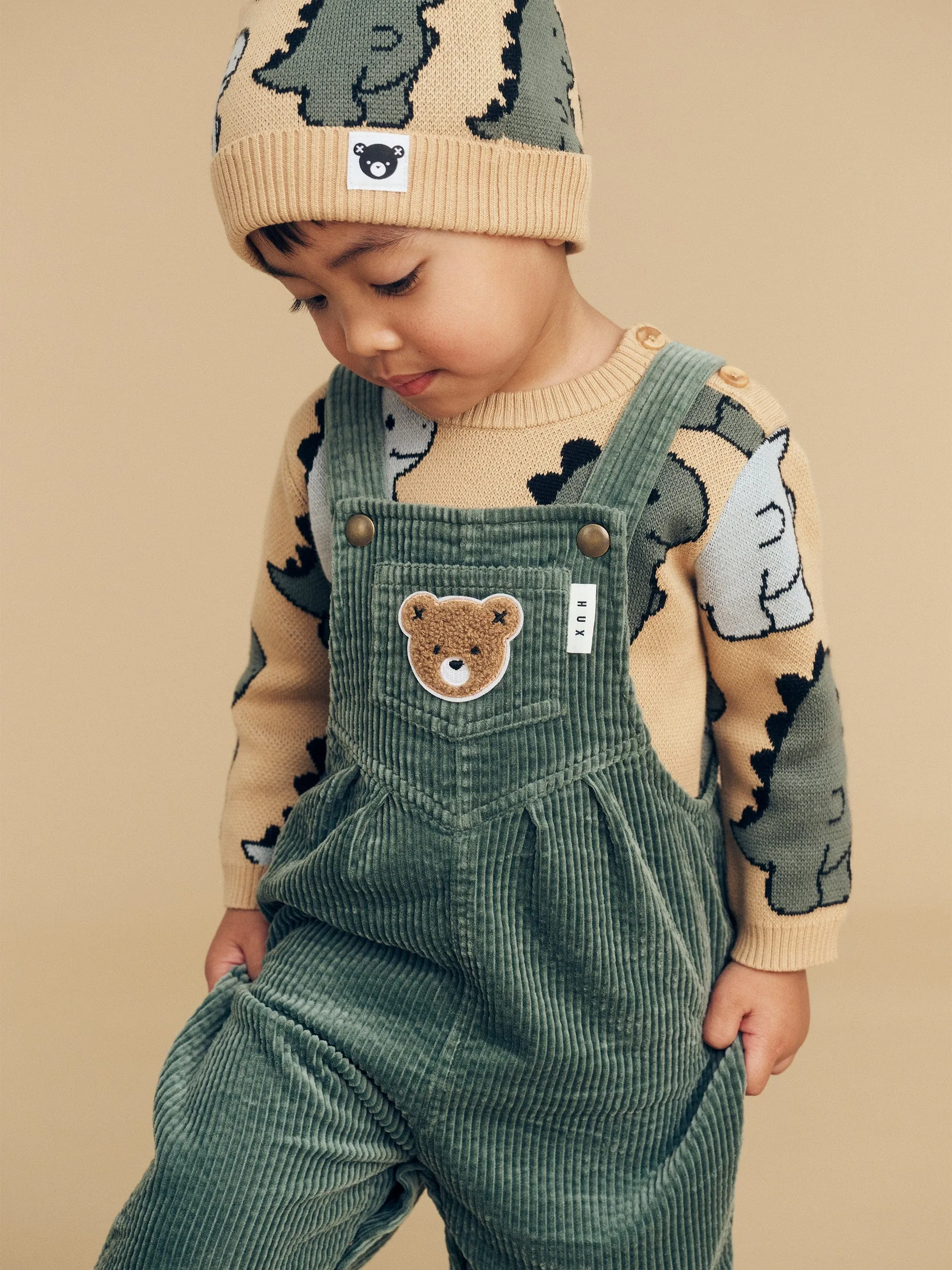 Huxbaby Rex Knit Beanie - Pebble