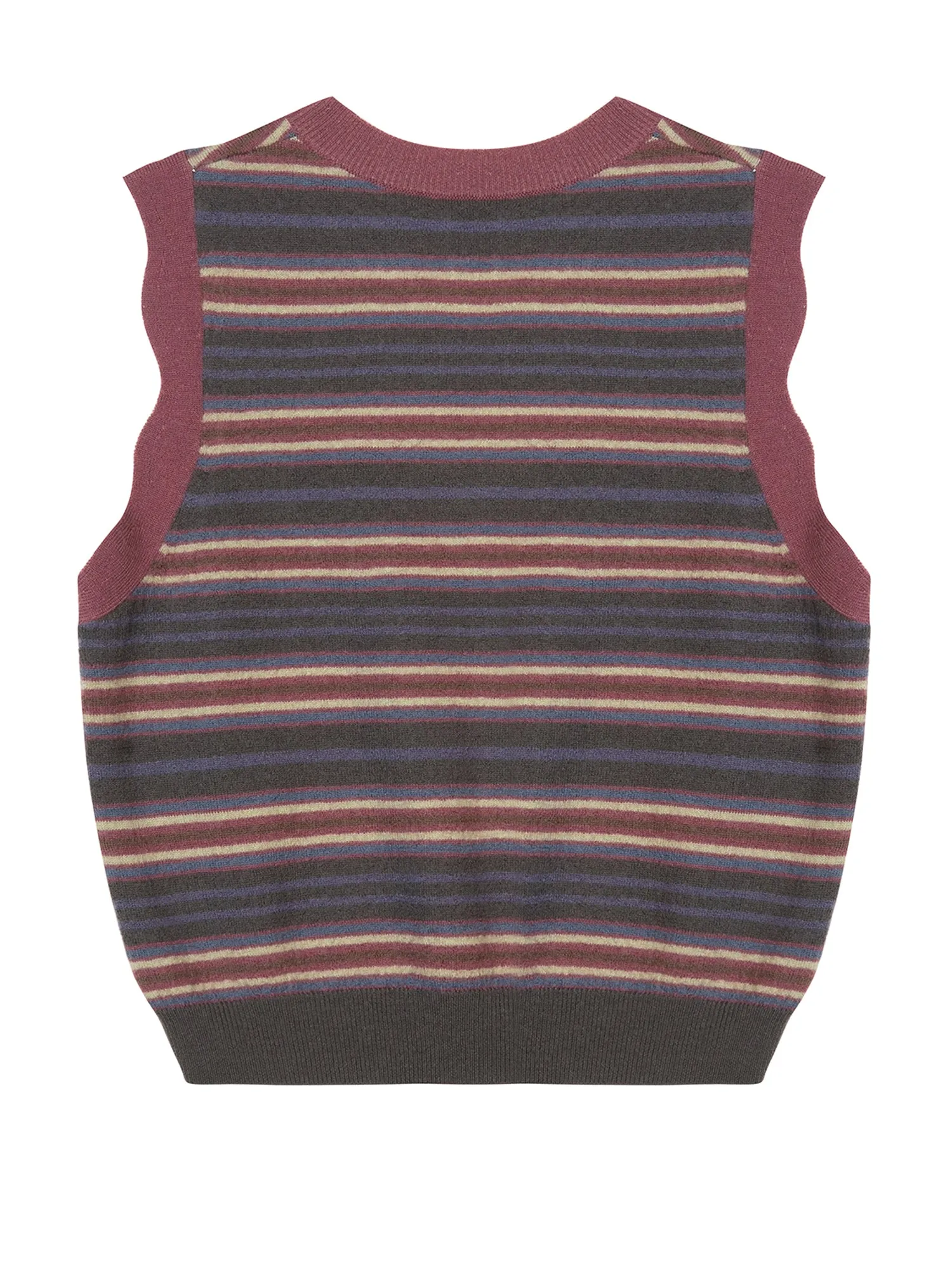 JNBY Striped Knitted Vest