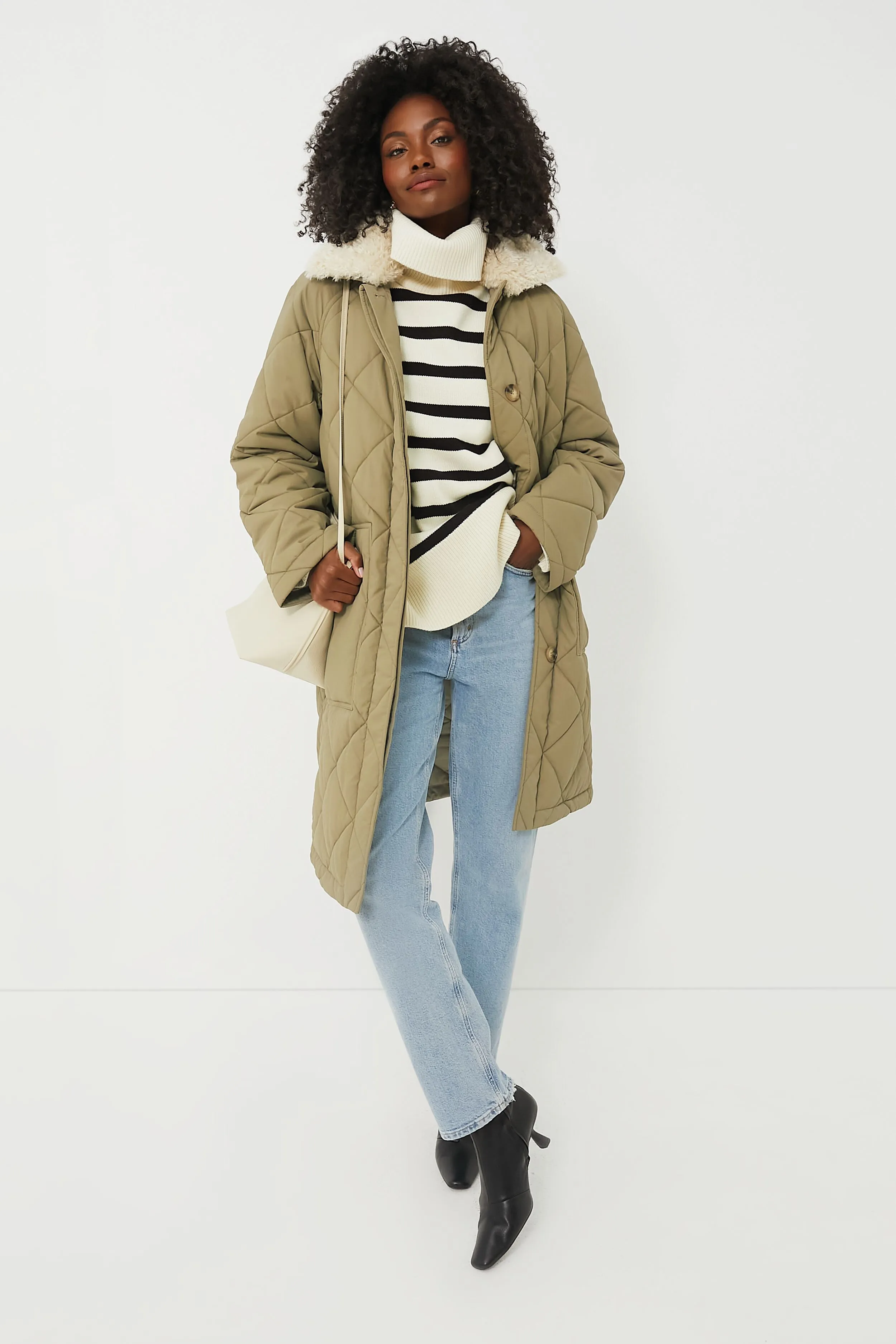 Kaki Boy Long Jacket