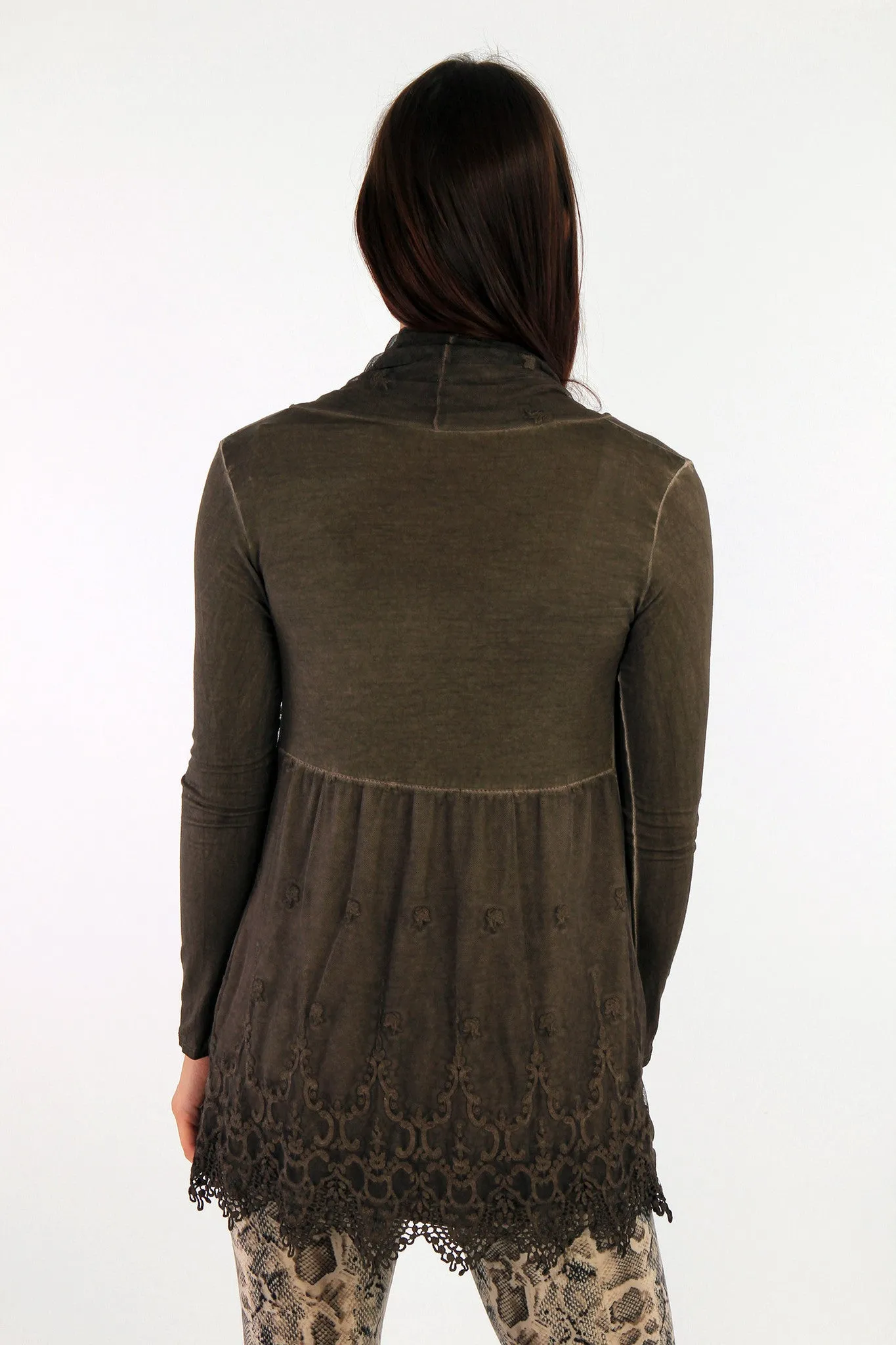 Lace Back Detail Cardigan