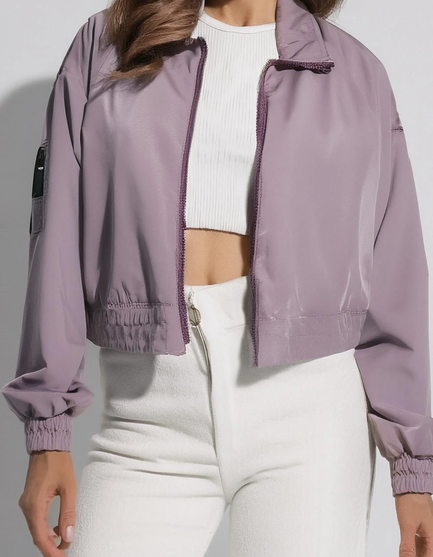 Lavender Dream Bomber Jacket