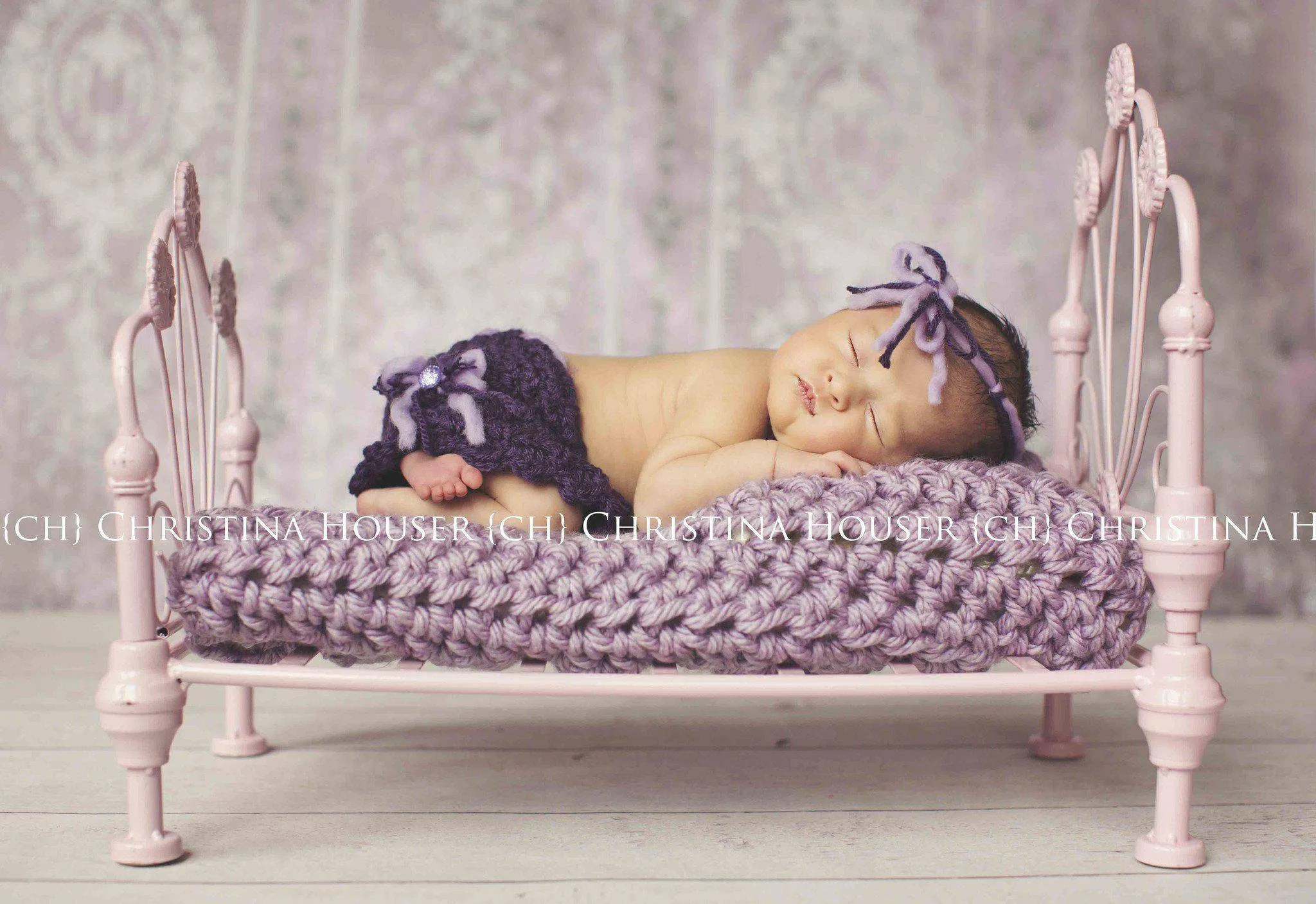 Lavender Purple Baby Blanket