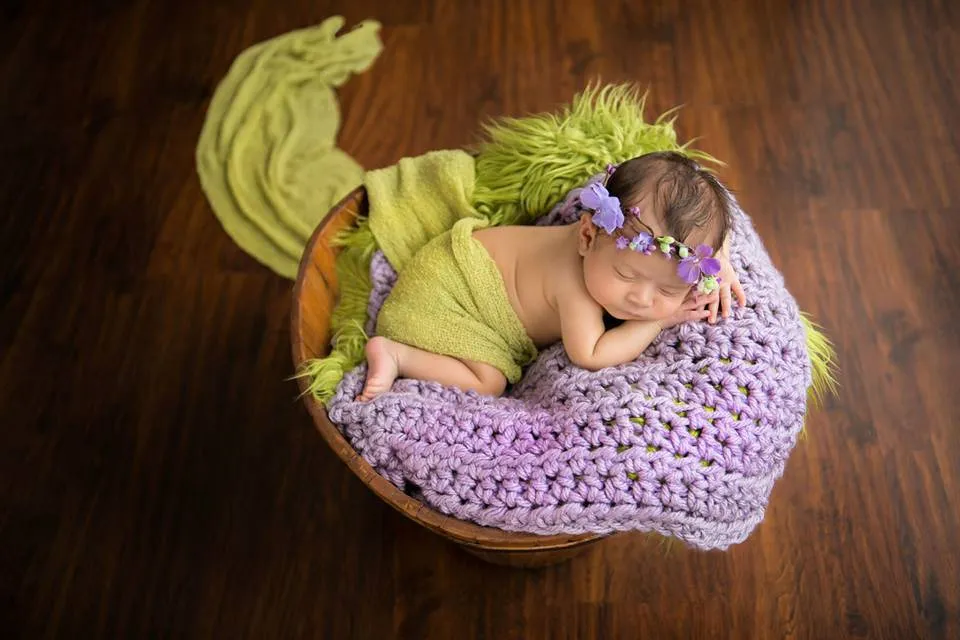 Lavender Purple Baby Blanket