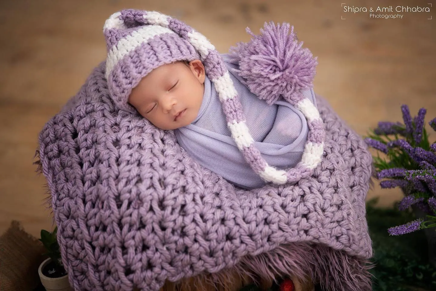 Lavender Purple Baby Blanket