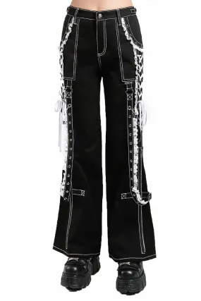 Lolita Dark Street Pants [Black/White]