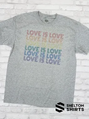 Love is Love Rainbow Color T-shirt