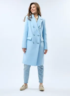 Lyra Wool Blend Midi Overcoat