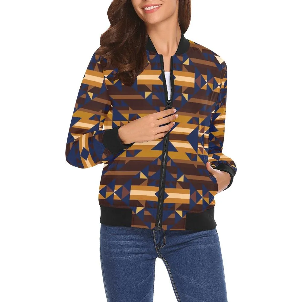 Marron Cloud Bomber Jacket for Women