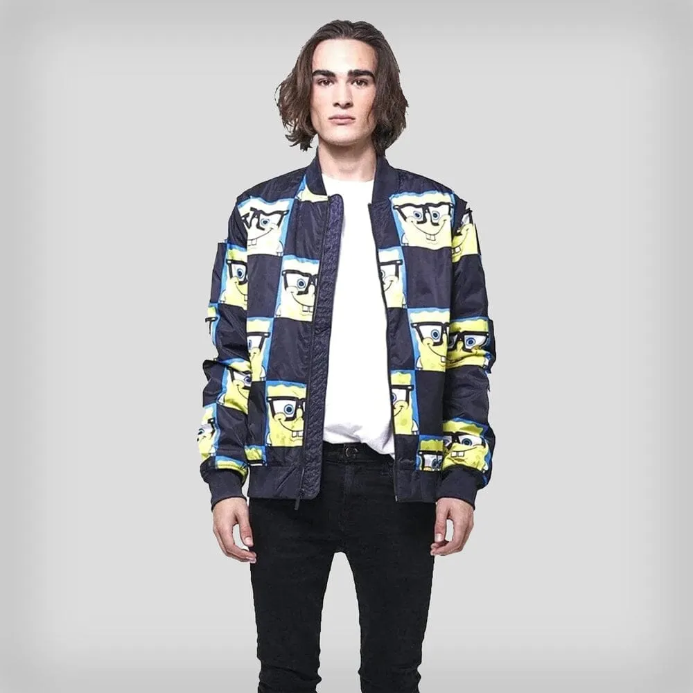 Members Only Men's Nickelodeon Spongebob Bomber Jacket