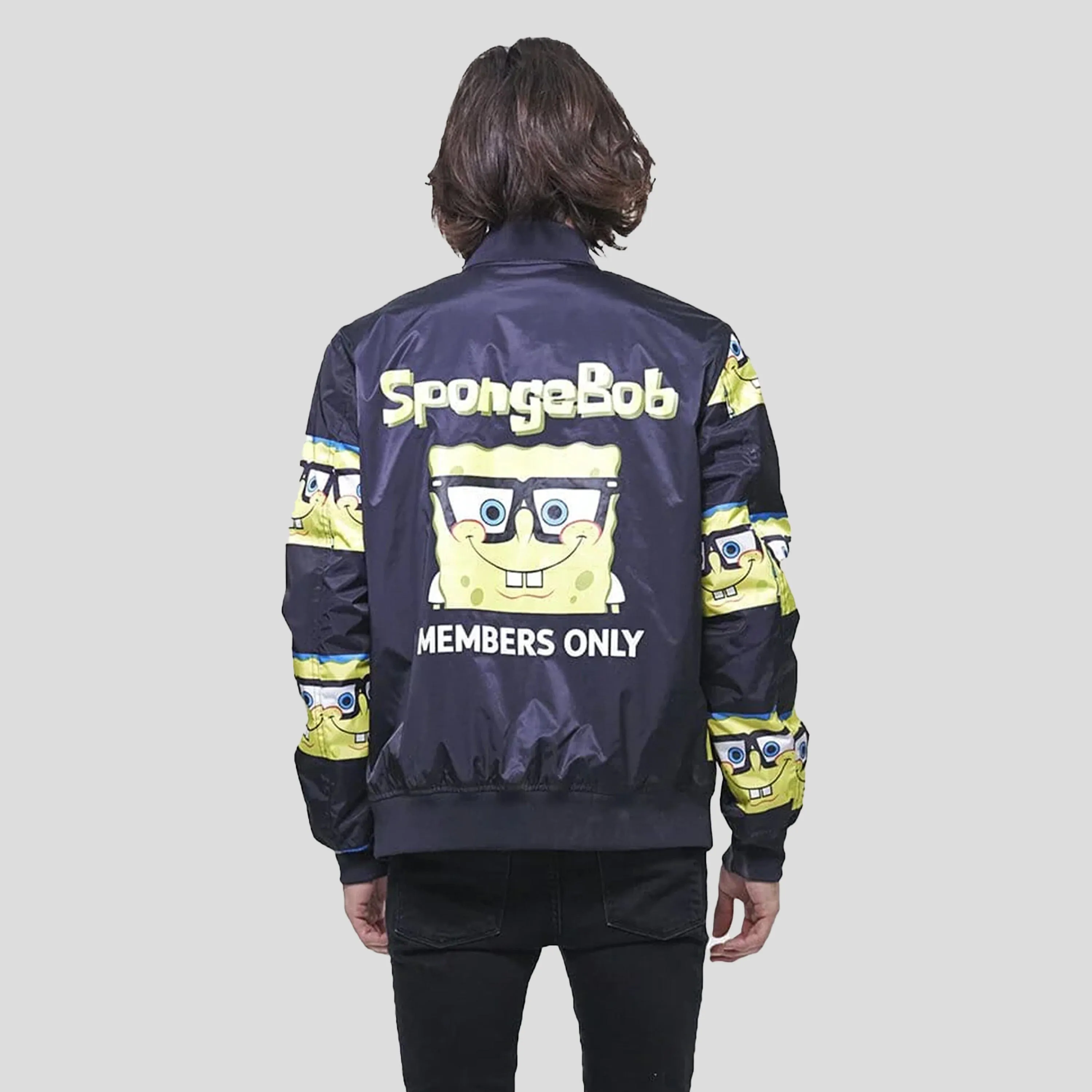 Members Only Men's Nickelodeon Spongebob Bomber Jacket