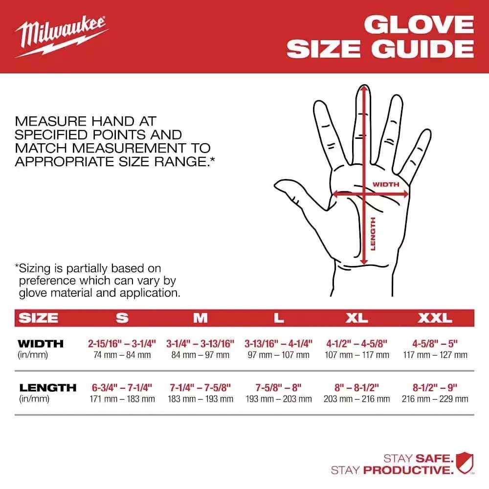 Milwaukee 48-22-8948 Cut Level 4 Nitrile Dipped Gloves - XL